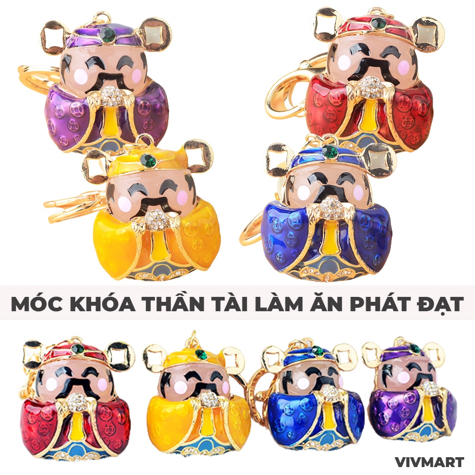 MÓC KHÓA THẦN TÀI CHIÊU TÀI HÚT LỘC, MAY MẮN AN KHANG