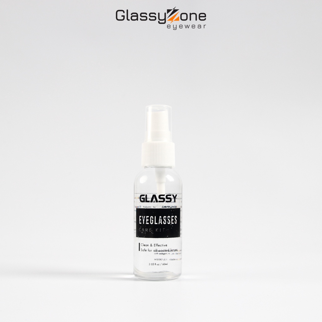 Bình xịt vệ sinh mắt kính, Nước rửa kính Glassy 60ml