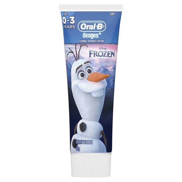 Kem Đánh Răng Oral-B Cho Bé Từ 0-3 tuổi Stages Frozen Olaf 92g - Chính hãng Đức