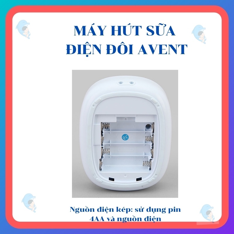 Máy hút sữa Avent hoa tuyết điện đôi SCF303/01 không BPA giúp mẹ hút sữa hiệu quả hơn