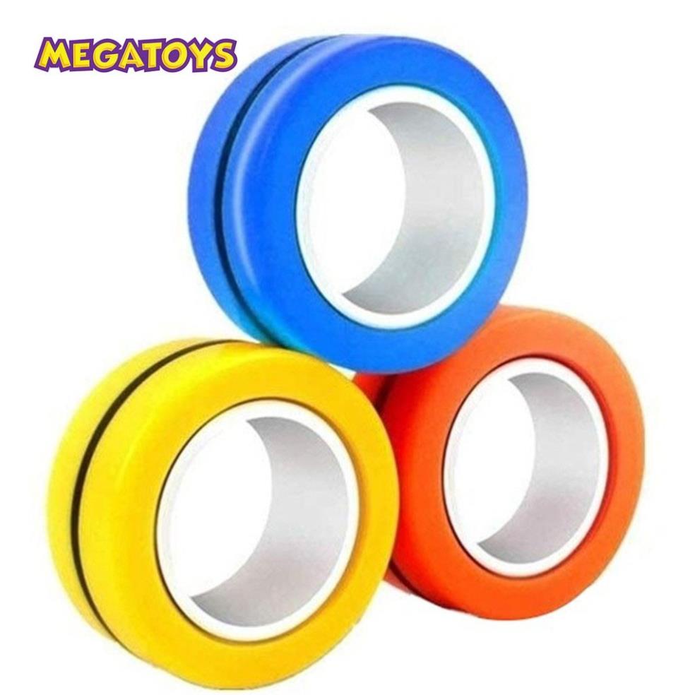 Chính hãng - Bộ nhẫn Nam châm giải trí 3 màu - Xả stress 559