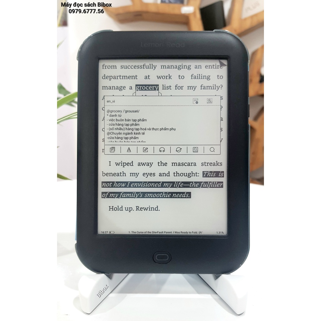 Máy đọc sách Lemon Read M1 bản 2022 - Tặng bao da - Tặng kho sách của Bibox - Hàng chính hãng - Mới 100%