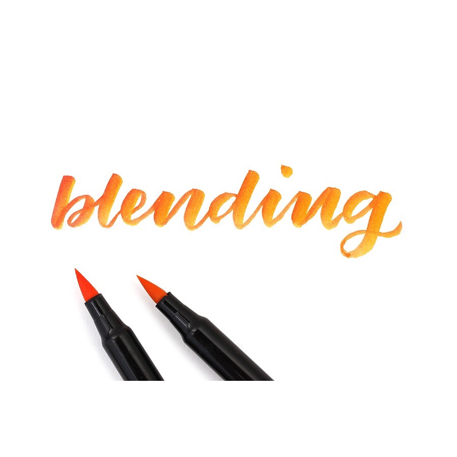 Bút lông đầu cọ viết calligraphy Sakura Koi Coloring Brush Pen – Màu đỏ cam (Vermilion)