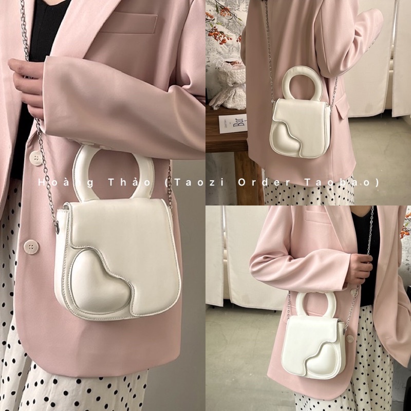 Túi đeo chéo trái tim quai xách mini chất đẹp siêu hot ✅