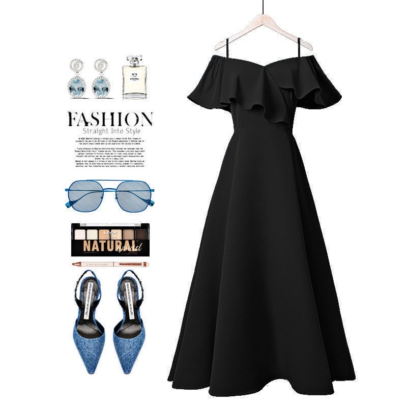 Đầm Chữ A Tay Bèo Quyến Rũ Thời Trang Mùa Hè Cho Nữ