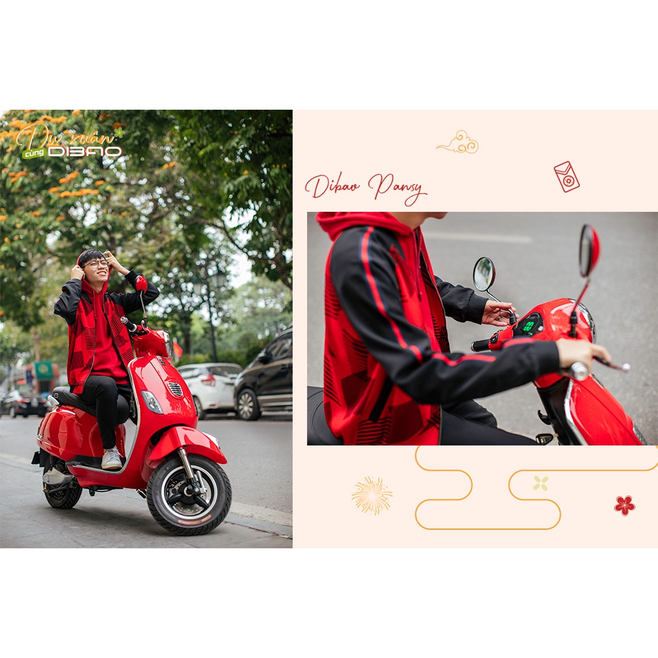 Xe Máy Điện Vespas Dibao Pansy Phanh Đĩa