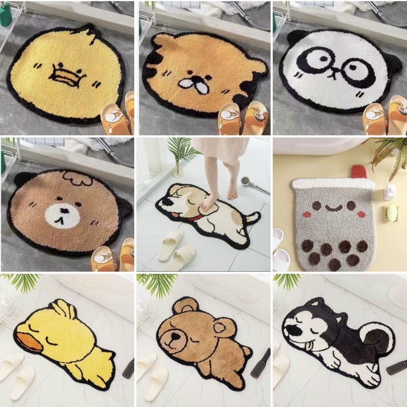 Thảm chùi chân 3D hình thú