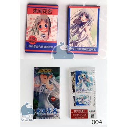 [SALE GIÁ XƯỞNG] [Hộp 30-180 tấm] Postcard Bưu thiếp Anohana manga anime