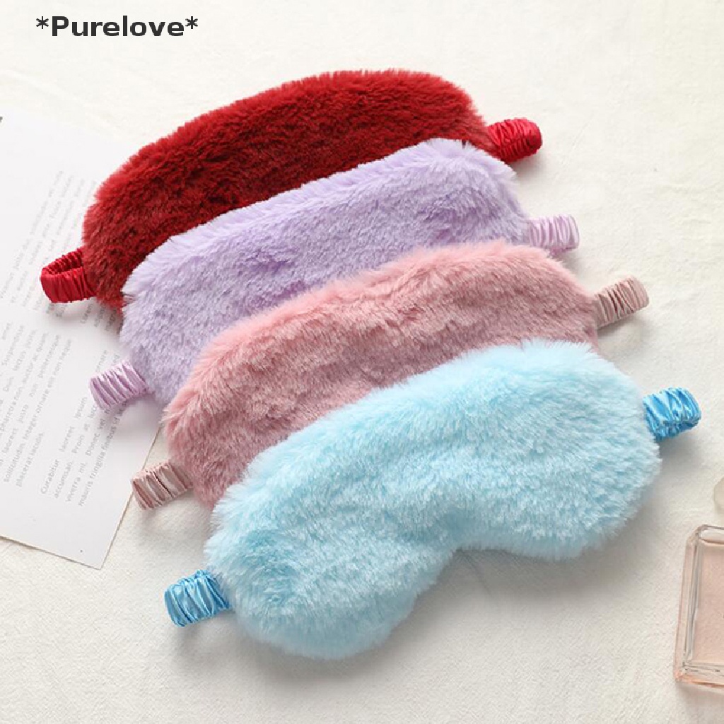 Miếng Bịt Mắt Ngủ Chất Liệu Lông Nhung Mềm Mại