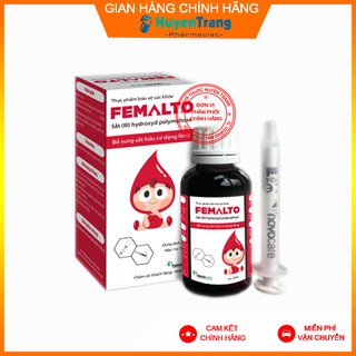 Sắt nước Femalto - Giúp bổ sung sắt cho trẻ em phụ nữ đang mang thai người thiếu sắt (Lọ 15ml)