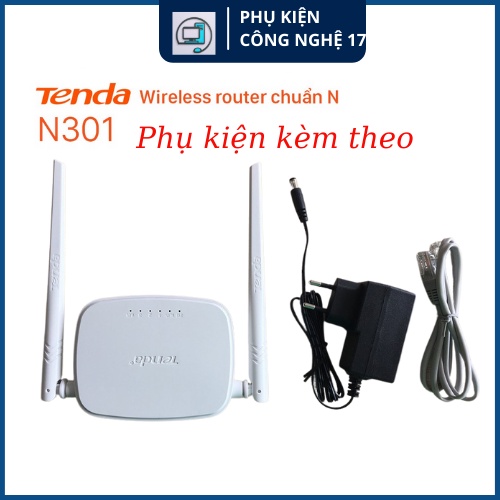 Bộ phát wifi Tenda 2 Râu N301- cục phát wifi,mở rộng sóng,điểm truy cập chính hãng