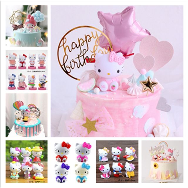 Trang Trí Bánh Kem Hello Kitty
