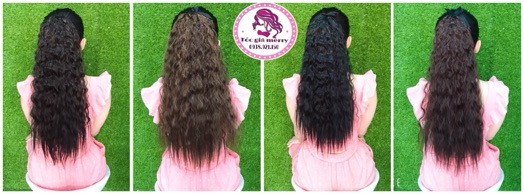 Tóc giả cột xù mì