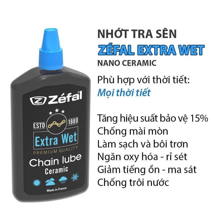 69bikeshop_NHỚT TRA SÊN XÍCH CHĂM SÓC XE ĐẠP ZEFAL CHÍNH HÃNG PHÁP