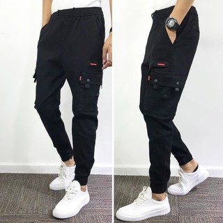 [CÓ ẢNH THẬT] Quần jogger kaki túi hộp Đen