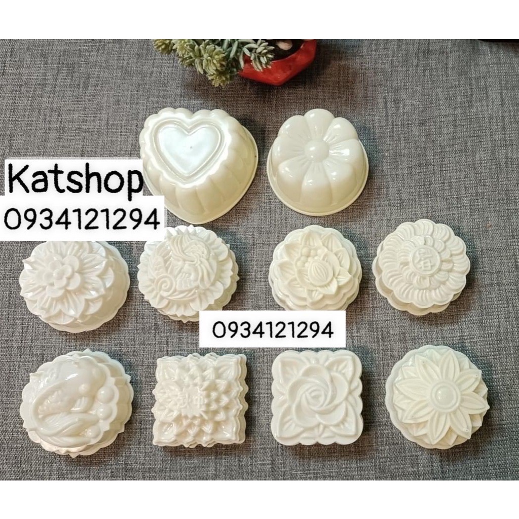 Khuôn ấn xôi, rau câu, bánh trung thu hình hoa sen