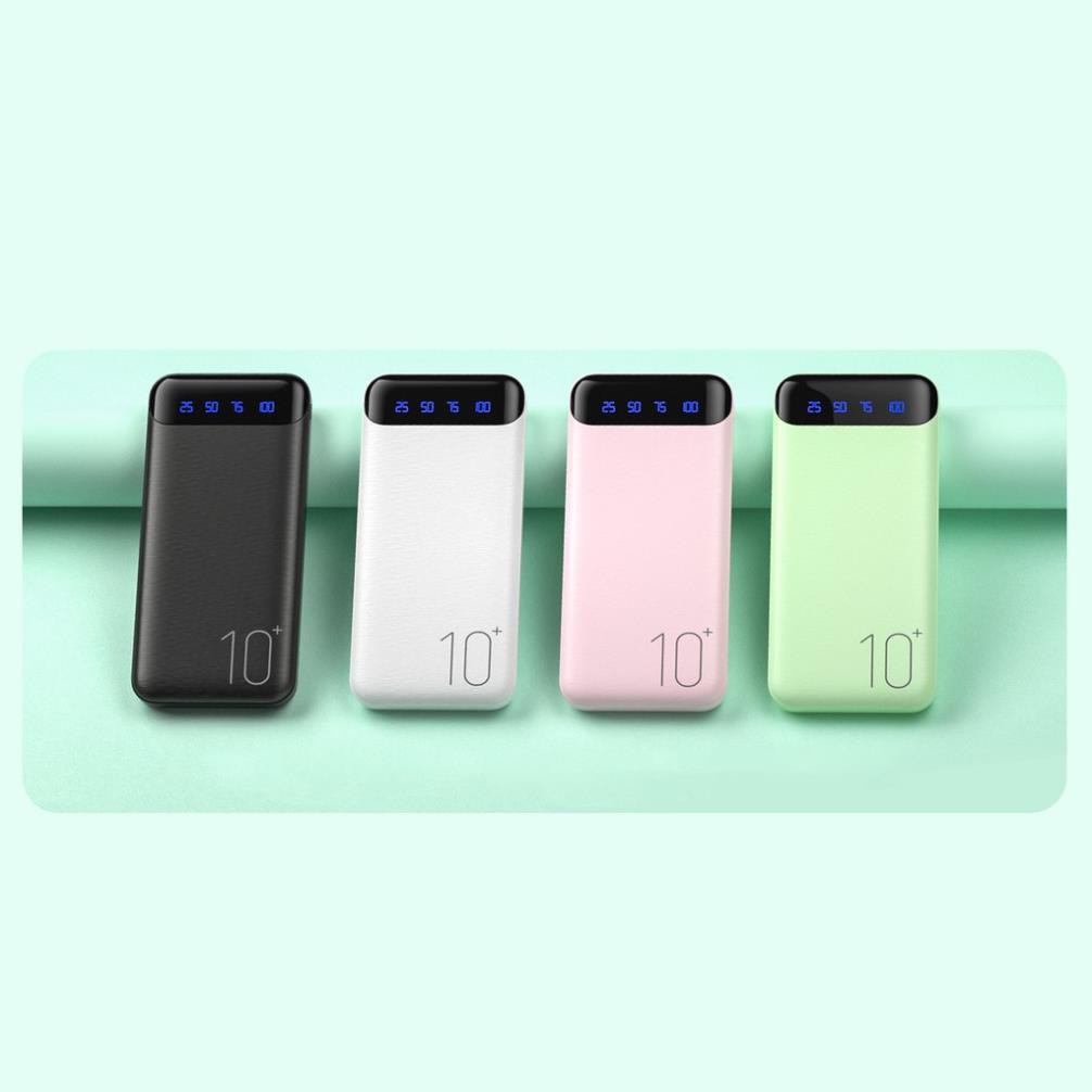 Sạc dự phòng 10000 mAh chính hãng WK DESIGN WP-161 chip sạc thông minh tự ngắt khi sac đầy, hỗ trợ sac nhanh 2.1A