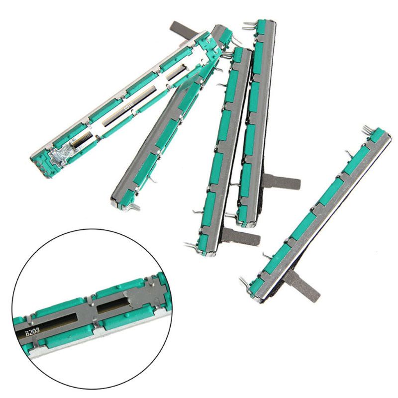 5 Chiết Áp Hai Đầu 75MM A20K B20K B50K