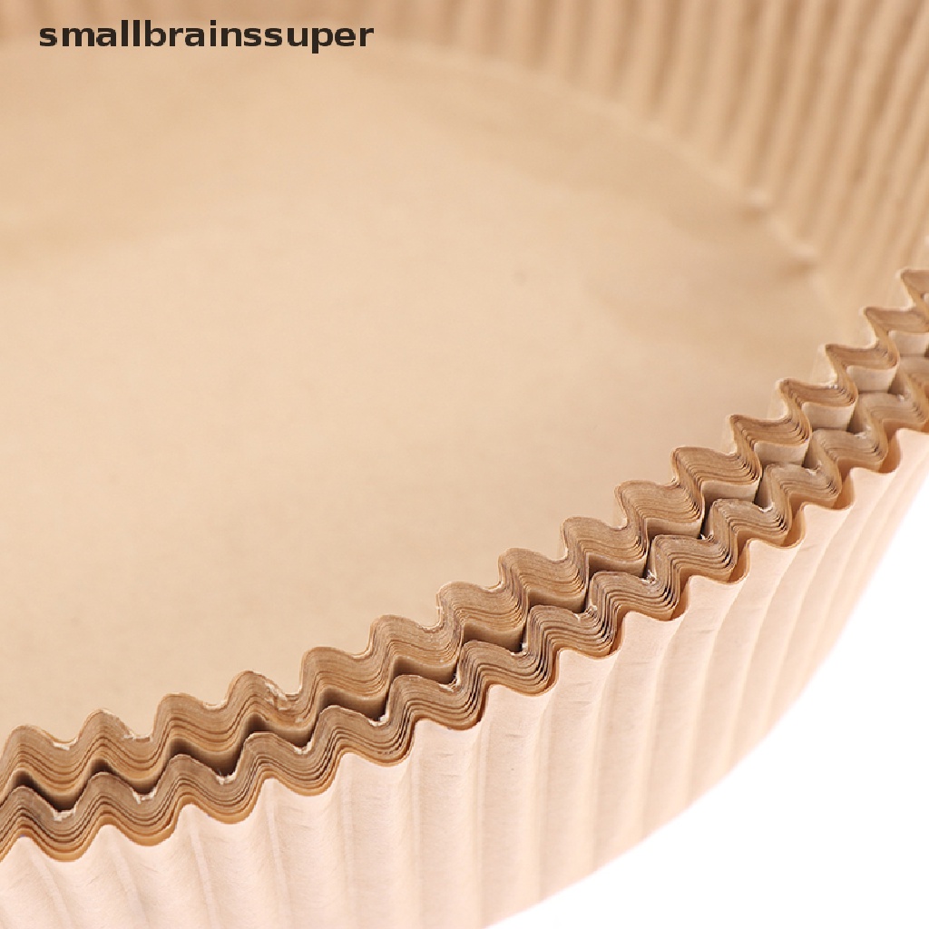 Smallbrainssuper 50x Air Fryer Disposable Paper Liner Mat Non-stick for Baking Roasting Oil-proof SBS