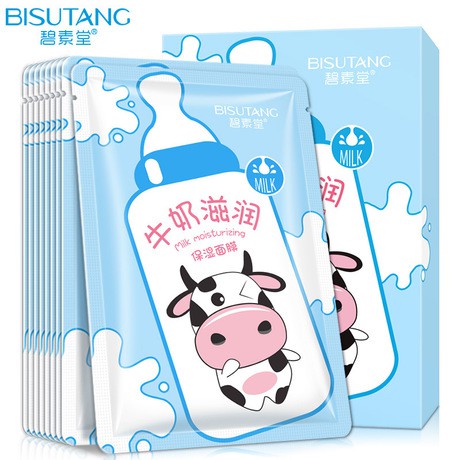 Mặt Nạ Bình Sữa Bò Milk Moisturizng Chính Hãng Bisutang