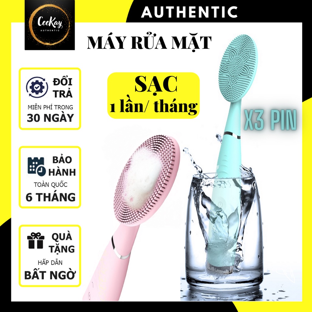 Máy rửa mặt chính hãng CEEKAY( BẢN CAO CẤP) mini có thể massage mặt - kiểu máy chăm sóc da mặt cao cấp
