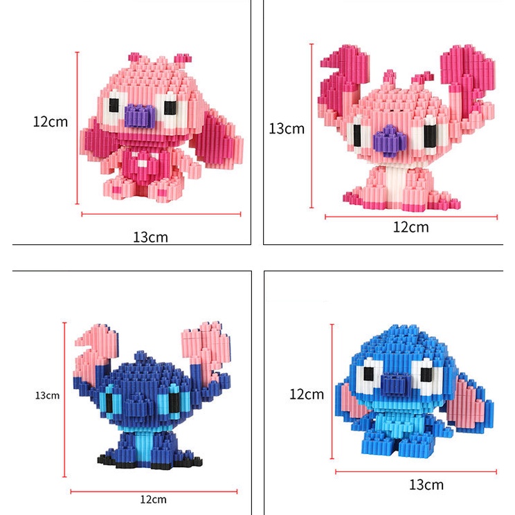 Đồ chơi xếp hình Stitch Lego Linkgo 3D - Đồ chơi Lego lắp ráp 700 mảnh