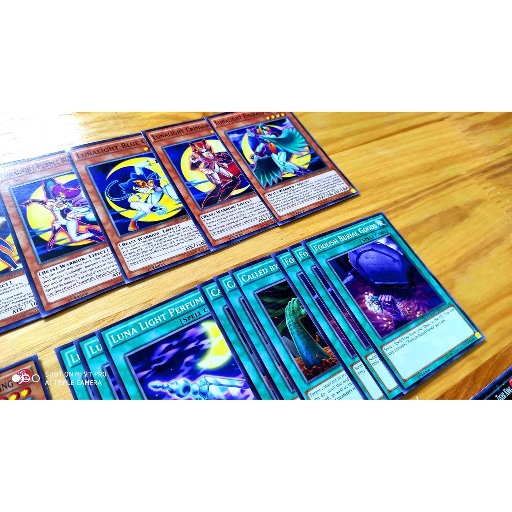 Bài Yugioh ❤️FREESHIP❤️ Thẻ bài Yugioh Lunalight Celina deck 54 lá