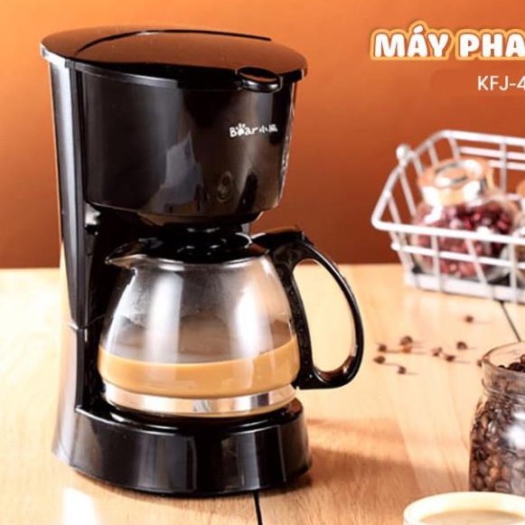 Máy Pha Cà Phê Đa Năng Bear, Máy Pha Trà, Máy Ép Cafe _ Espresso_Chính Hãng Bear KFJ-403_Dung Tích 600ml_Bảo Hành 1 Năm