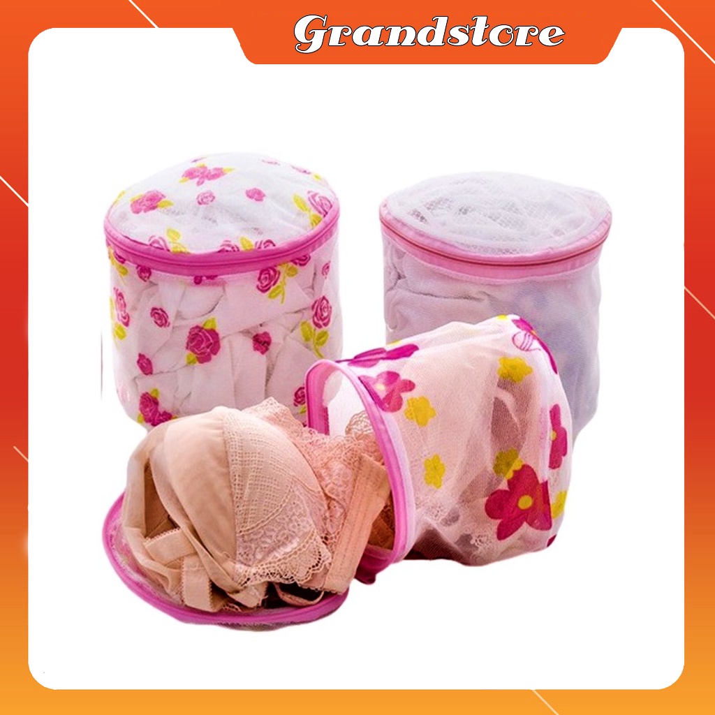Túi giặt quần áo lót nội y áo ngực con tất vớ đồ sơ sinh bảo vệ đựng trong máy giặt, túi lưới giặt lỗ nhỏ khóa kéo 2 lớp