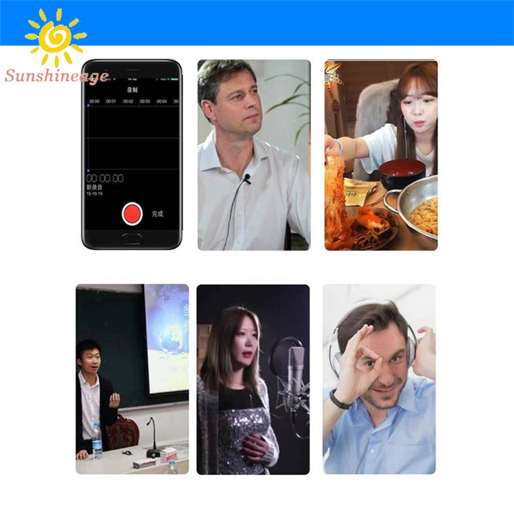 SUNAGE- ~MIni Microphone For Sound Card Instruments Mic Microphone Omnidirectional【SUNAGE-HOT Fashion】