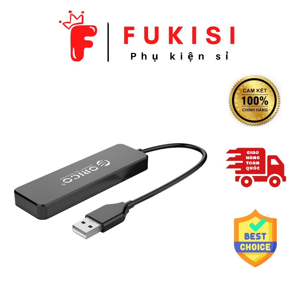 [SIÊU RẺ] Bộ Chia USB ORICO 4 PORT từ 1 thành 4 cổng - Fukisi