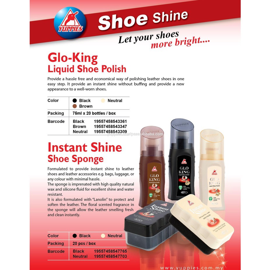 Xi nước đánh giày Glo King 75ml