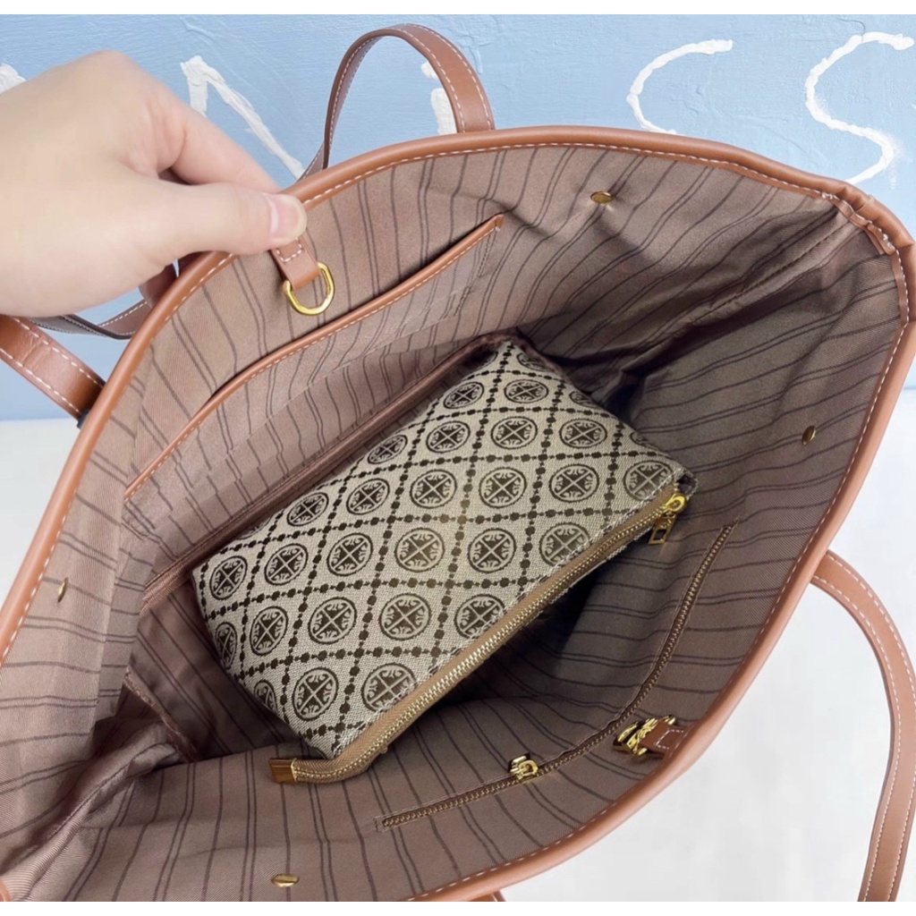 túi tote kèm ví TERRE BLEUE TOTE hàng xuất khẩu châu Âu size 33-44cm*30cm*14cm đủ màu