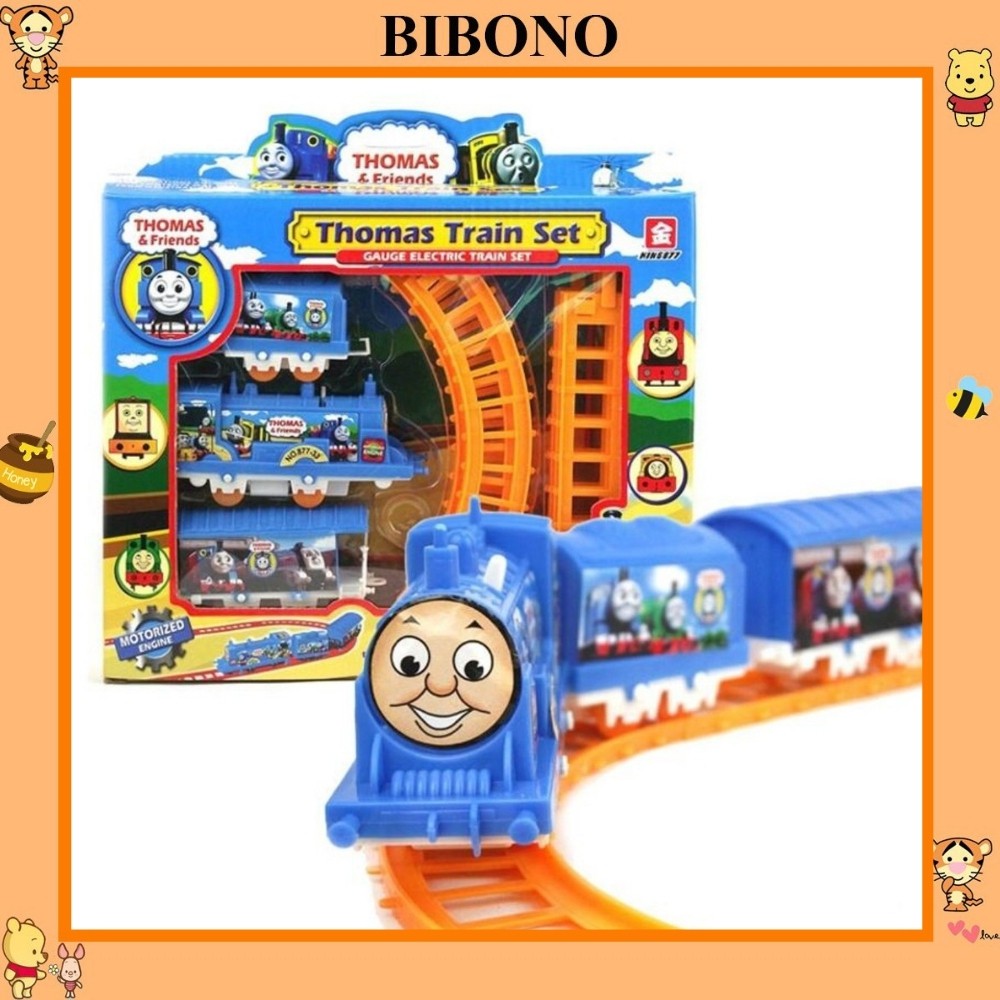 Đồ chơi Bibono bộ đồ chơi lắp ráp tàu hỏa Thomas cho bé yêu TM01