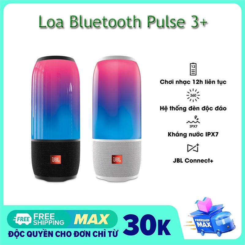 Loa JBL Pulse 3+ loa không dây bluetooth JBL Pulse 3 Portable Bluetooth Speaker loa chống nước nhẹ Loa Cầm Tay Nhiều Màu