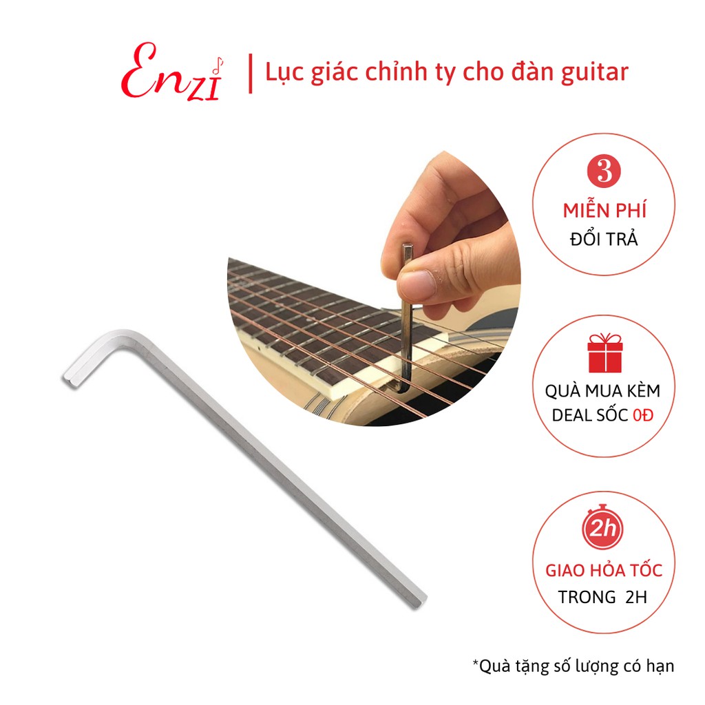 Lục giác chỉnh cần đàn guitar Ty chỉnh cần đàn guitar dùng cho mọi loại đàn có ty chỉnh Enzi