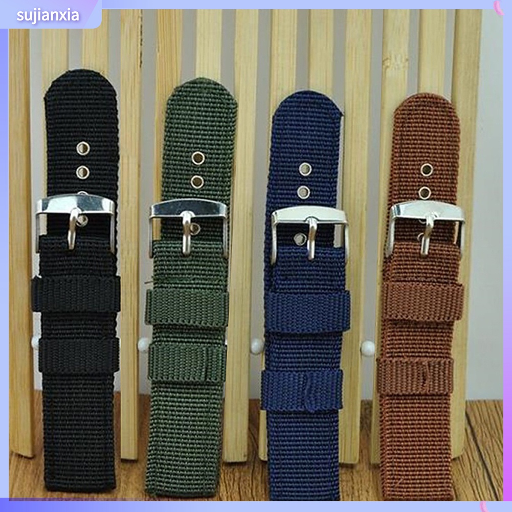 Dây Đeo Đồng Hồ Bằng Sợi Nylon 18mm 20mm 22mm 24mm Tiện Dụng