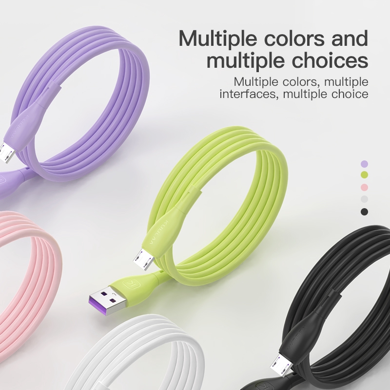 Cáp sạc KUULAA đầu micro USB bằng TPE và silicone dẻo