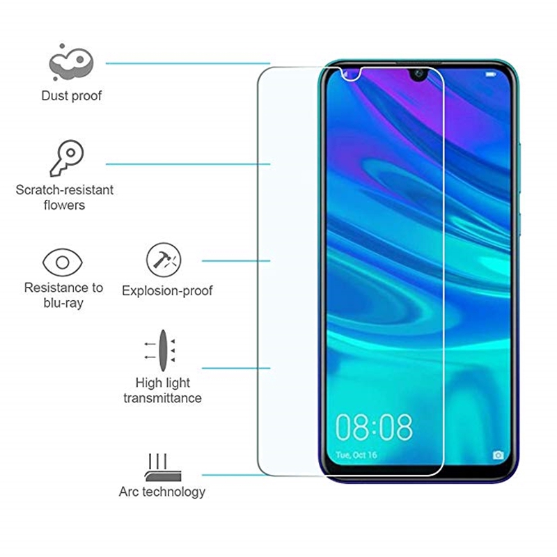 Set 1/2 kính cường lực trong suốt cho điện thoại Huawei Y6/ Y7 Pro 2019