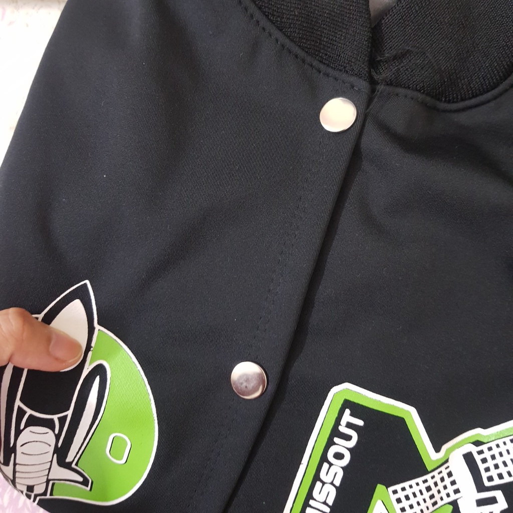 Áo Khoác Nữ, Áo Bomber Phối Tay Da Chữ M Hot Hit style Hàn Quốc dày | BigBuy360 - bigbuy360.vn