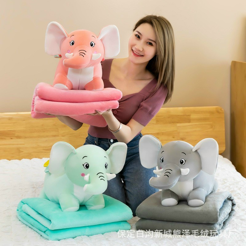 Chăn Mền Con Voi Có Cánh Thiên Thần Văn Phòng| Gấu Bông Gấu Bông Voi Có Cánh Thiên Thần Qùa Tặng ý Nghĩa