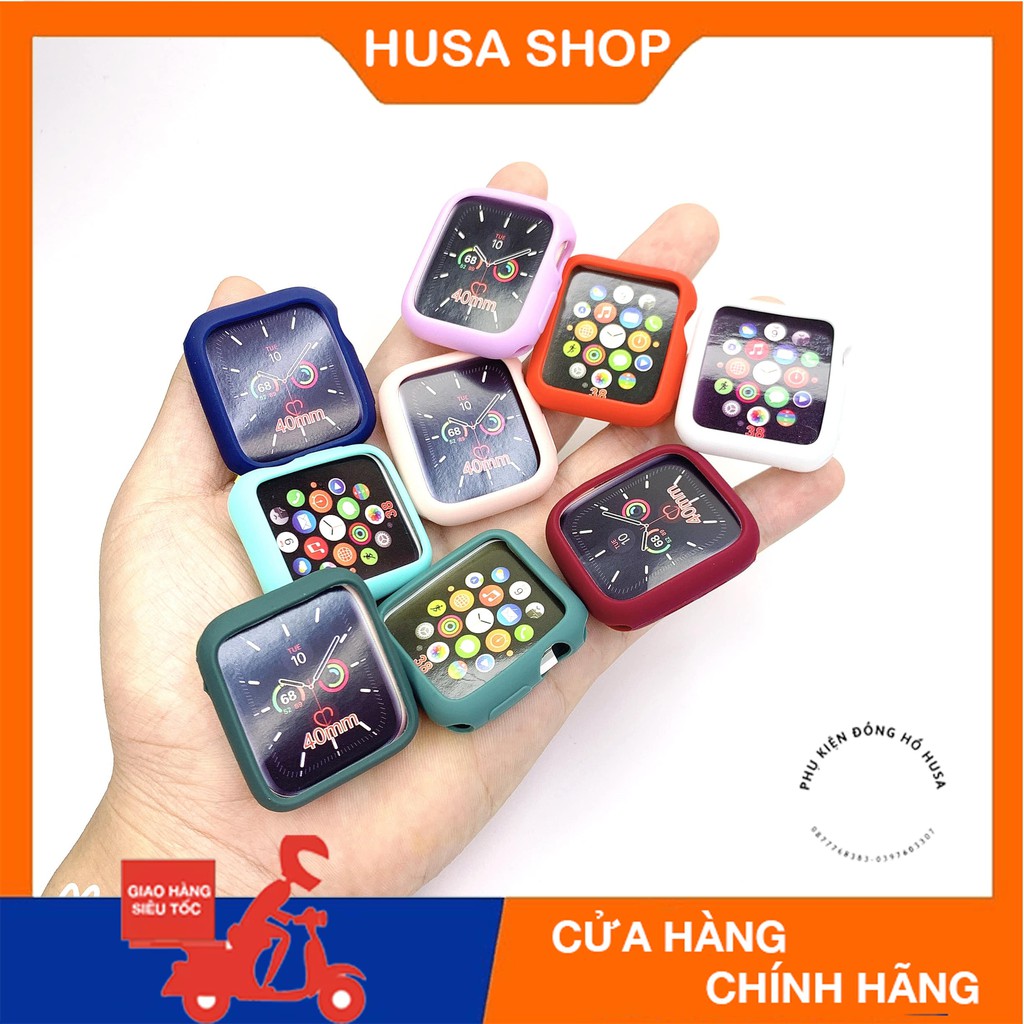 Ốp Viền Silicon Dẻo Bảo Vệ Máy Cực Tốt cho Apple Watch series 1/2/3/4/5/6/se