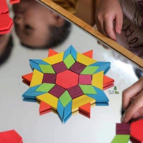 [Hàng Chính Hãng] Đồ Chơi Gỗ Xếp Hình Sáng Tạo Mideer Pattern Blocks 250 chi tiết