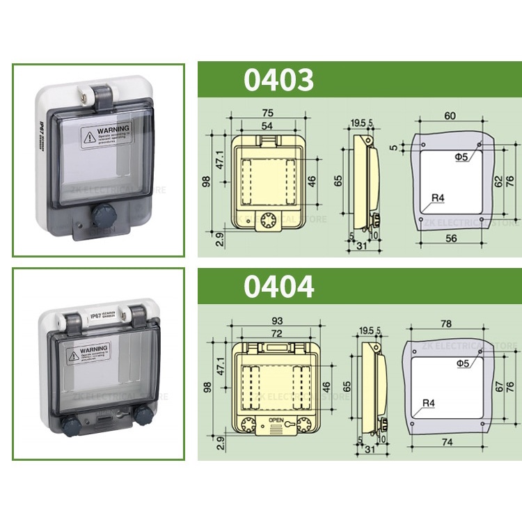 Ốp Bảo Vệ Công Tắc Cửa Sổ Khẩn Cấp Chống Nước IP67 Chống Bắn Tung Tóe Năm 2021 IP67