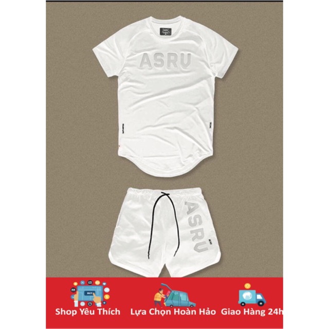 [ Hot ] Bộ Tập Gym Nam ASRU/ Bộ Thể Thao Nam Thun Lạnh Co Giãn 4 Chiều Mới Nhất 2020