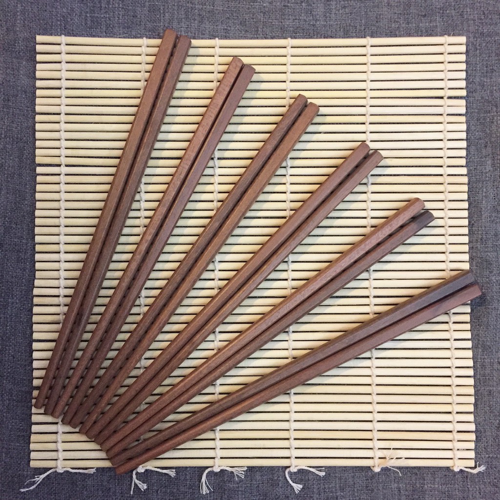 Combo bộ 10 đôi đũa trắc