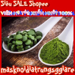 [Rẻ SG] Viên Mặt Nạ Tảo Xoắn Spirulina (Hộp 2200 viên)