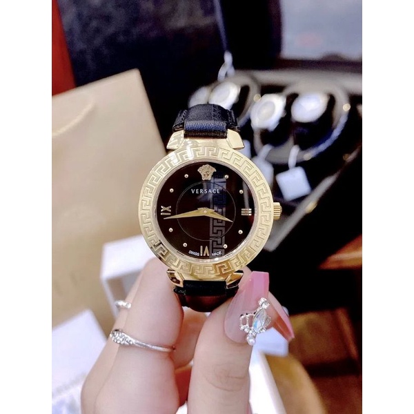 Đồng Hồ Nữ Ver-sace Daphin quai da khảm trai