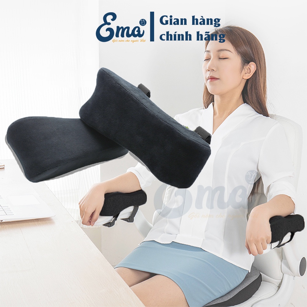 Bộ đệm kê tay ghế văn phòng EMA từ cao su non - thiết kế công thái học ôm trọn cánh tay