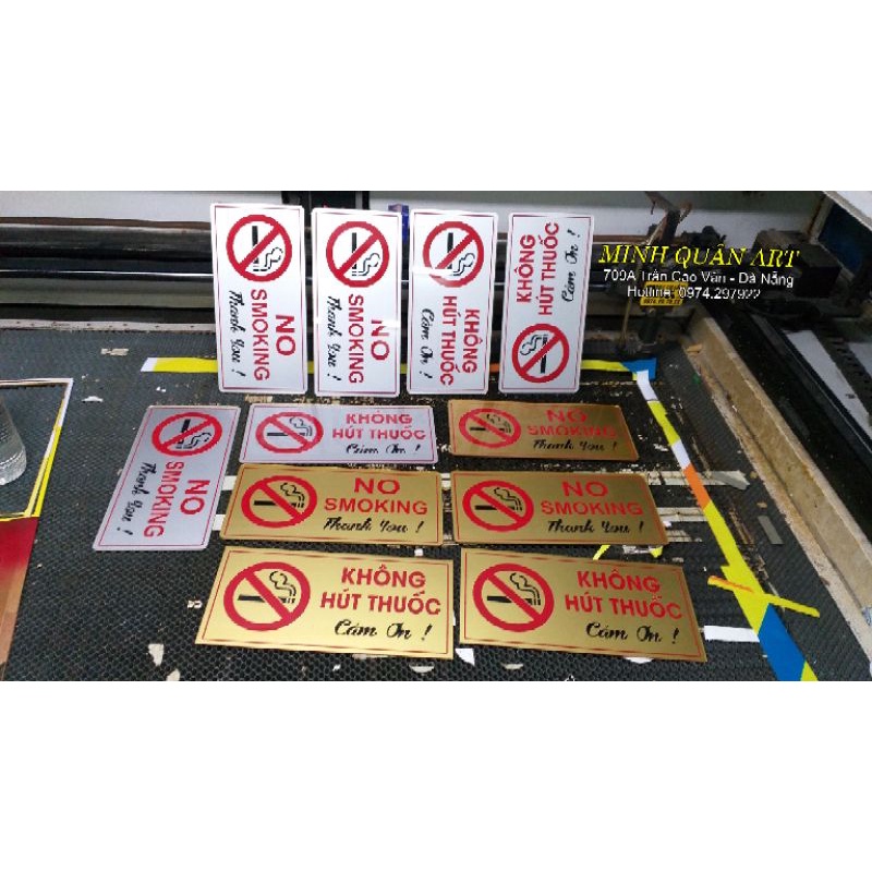 Bảng no smoking không hut thuốc